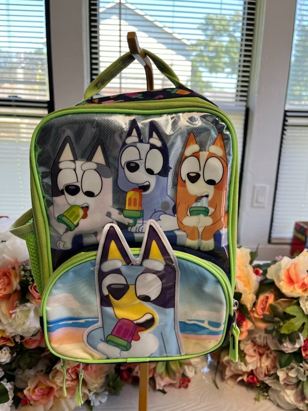 3/$20 Bundle 🌈Bluey Insulated Lunch Bag Popsicle Ice Cream Print Green Navy